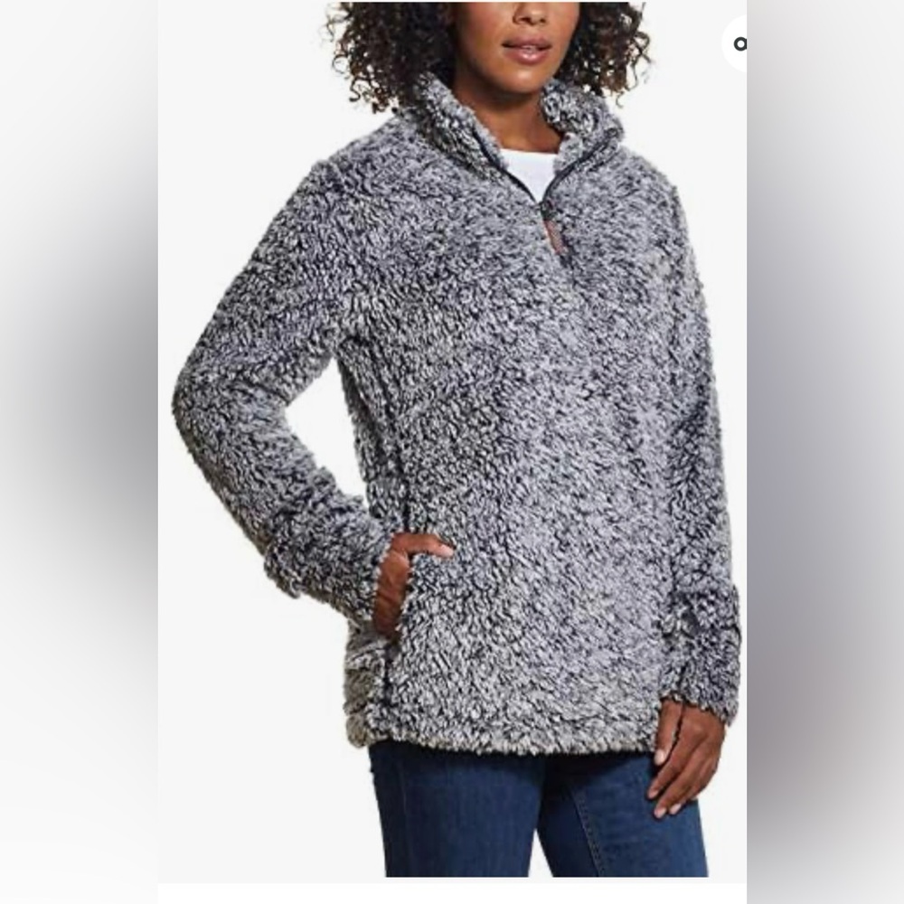 XL Weatherproof Vintage Women’s Pullover 1/4 Zip gray